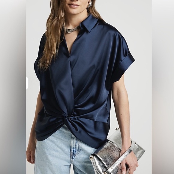 River Island Tops - Satin Blouse, River Island, NWT